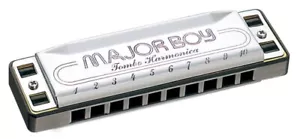 TOMBO MAJOR BOY No.1710 10 Hole Harmonica A Ab B Bb C D Db E Eb F# G NEW - Picture 1 of 1