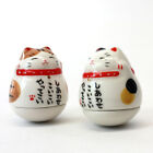 Manekineko-Set wei & braun, Steh-auf-Figuren japanische Glckskatze