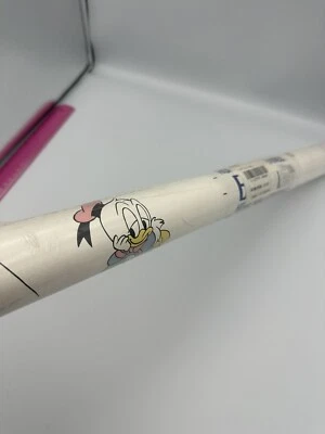 Rollo de papel pintado vintage 1984 Walt Disney Mickey Mouse Donald Duck bebé Foto 1 de 4