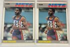 Lot of 2 Buck Williams 1987-88 Fleer Basketball Card #120 New Jersey Nets -Sharp