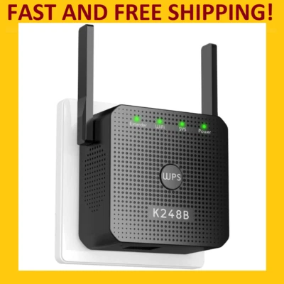 EXCLUSIVE! WiFi Extender/Repeater 300Mb/s LongRange SignalBoost 2.4GHz 2700sqft - Image 1 of 4