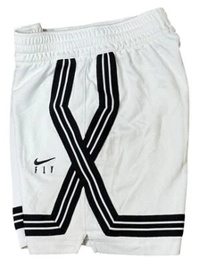 Nike Fly Crossover Size S Shorts  Dri-FIT Mesh White Black Stripe Atletic - Picture 1 of 7