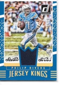 2016 Donruss Football Jersey Kings Studio Series Philip Rivers 16/25 Chargers