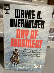 1966 Dell “DAY OF JUDGMENT” Western By Wayne D. Overholser Great Condition - Picture 1 of 6