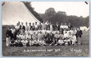 Hove BB Camp 1926Sussex Real Photo Postcard ho 45 - Picture 1 of 2