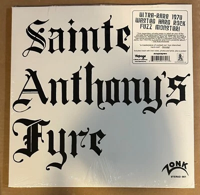 LP:  SAINTE ANTHONY'S FYRE - s/t  NEW SEALED REISSUE 1970 HARD ROCK PSYCH FUZZ - Image 1 of 2