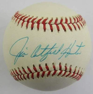 Jim Catfish Hunter Signed Rawlings Baseball JSA AV66205 - Picture 1 of 3