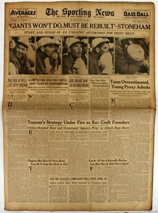 REVISTA DE BÉISBOL NOTICIAS DEPORTIVAS 1936 CAJA ORIGINAL PUNTAJES 7 23 1936 - Imagen 1 de 3