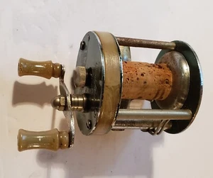 Great Lakes Fishing Reel C-60 Green Cork Center Lexington USA Parts Or Repair - Bild 1 von 7