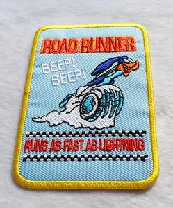 Parche de plancha vintage Road Runner Patch Old School Rockabilly Beep Beep - Imagen 1 de 1