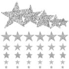  50 Pcs Five-pointed Star Cloth Sticker Rhinestones Appliques