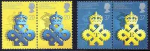 GB 1990 SG1497a/1499a Set of 4 (2 pairs), Export and Technology. Unmounted Mint - Picture 1 of 1
