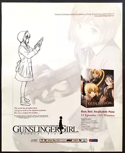 Publicidad impresa Anime 2006 Gunslinger Girl Funimation Original Promo Póster Arte - Imagen 1 de 4