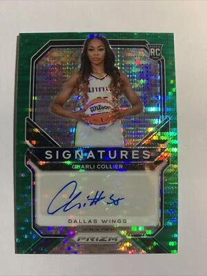 Charli Collier 2021 Panini Prizm WNBA Rookie RC Auto Green Pulsar 24/25 - Image 1 of 4