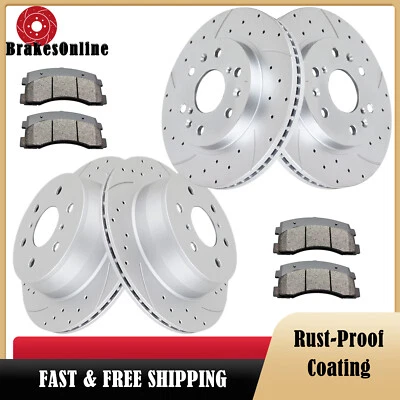 Pastillas de rotores de freno delanteros de 330 mm 345 mm para frenos GMC Sierra 1500 07-13 Foto 1 de 4