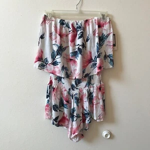 NEW Spiritual Gangster Floral Ruffle Romper Tube Top Small NWT - Picture 1 of 19