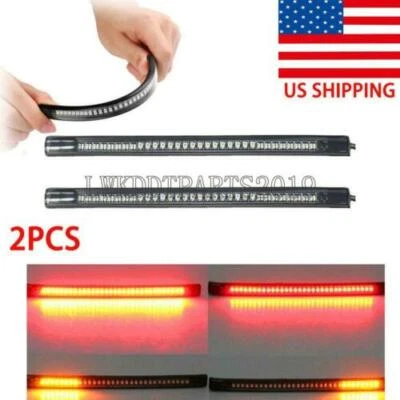 2x Luz de freio de tira de LED para Suzuki Intruder Volusia VS VL 700 750 800 1400 1500 - Imagem 1 de 4