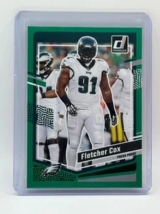 2023 Donruss Football Fletcher Cox #241 Press Proof Green Philadelphia Eagles - Picture 1 of 2