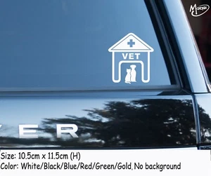 VET Car Sticker Reflective Veterinary symbol wall stickers decals best gifts2 - Picture 1 of 2