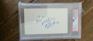 TARJETA ÍNDICE 3X5 FIRMADA DE COLECCIÓN ROBIN WILLIAMS CON INSCRIPCIÓN MORK PSA DNA - Imagen 1 de 1