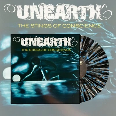 Unearth - The Stings of Conscience LP (NEW) Clear w/ Black and Sky Blue splatter - Image 1 of 2