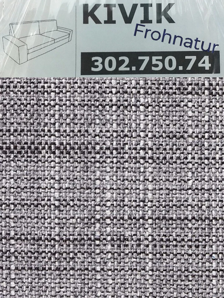 Ikea KIVIK Bezug für 3er Sofa Isunda grau 302.750.74 neu Wechselbezug Husse - Bild 1 von 1