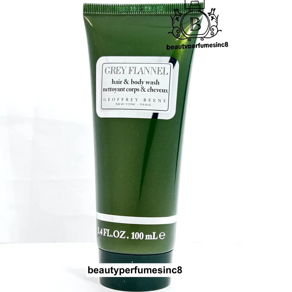 СЕРАЯ ФЛАНЕЛЬ от Geoffrey Beene мытье волос и тела 3,4 унц / 100 мл совершенно новый - Изображение 1 из 1