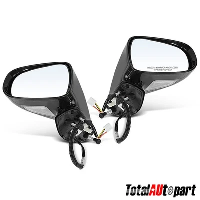 Espejo retrovisor eléctrico negro liso 2 piezas con calefacción para Lexus IS250 IS350 2006-2008 delantero Foto 1 de 4