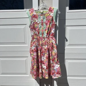 MATILDA JANE S Wonderful Parade Leah Women’s Dress Pink Mint Green Floral Cute - Picture 1 of 6