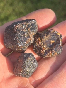 Appalachian Garnet Trio Raw Almandine Gemstone NW GA USA 70 Grams B12 - Picture 1 of 14