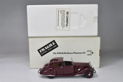 DANBURY MINT 1938 ROLLS ROYCE PHANTOM SEDANCA DE VILLE COT ORIGINAL BOX #08310 - Image 1 of 4