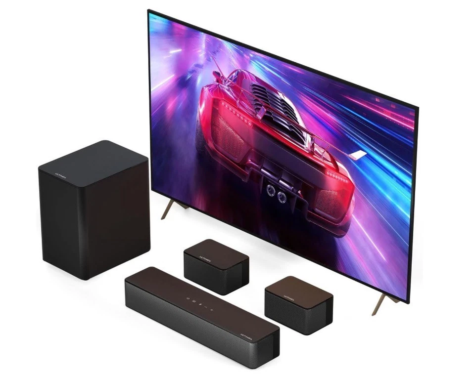 ULTIMEA Soundbar 5.1 per TV, Sistema Audio 3D Surround Virtuale, con Subwoofer W - Immagine 1 di 4
