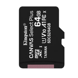 Kingston microSDXC 64-128GB Canvas Select Plus Class 10 Memory Card - Picture 1 of 12