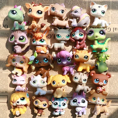 Pet Shop LPS Bolsa Aleatoria 3 LPS Mascotas y 7 LPS Accesorios Lote Figuras Gato y Perro Foto 1 de 4