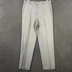 Zanella Hose Herren 35 (passt 34x33) grau kariert Todd Straight Fit Hose Wolle - Bild 1 von 12