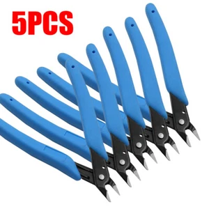 5pcs Durable Electrical Side Snip Flush Pliers Cable Wire Cutter Cutting Tool UK - Picture 1 of 12
