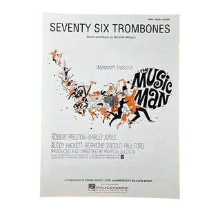 Seventy Six Trombones Sheet Music The Music Man New Hal Leonard - Picture 1 of 4