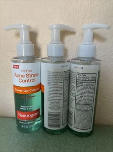 3x Neutrogena Acne Stress Control Power-Gel Cleanser Oil Free Discontinued HTF - Picture 1 of 1