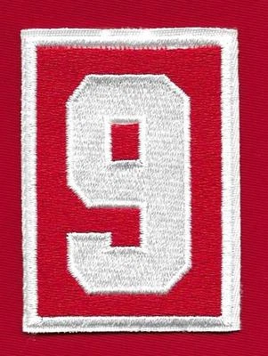 Parche conmemorativo 2016 Detroit Red Wings Gordie Howe "9" (camiseta local) Foto 1 de 2