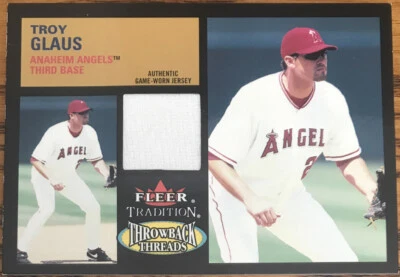 2003 Fleer Tradition Update Throwback Threads Troy Glaus TT-TG Anaheim Angels - Image 1 of 2