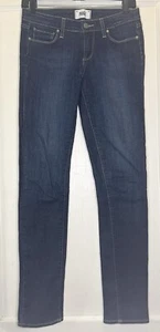 Paige Size 26 Blue Dark-Wash 5-Pockets Women’s Skyline Skinny Denim Jeans - Picture 1 of 14