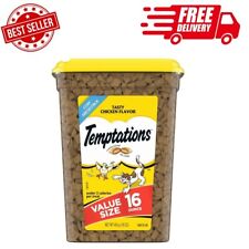 TEMPTATIONS Tasty Chicken Flavor Cat Treats 2 Value Size 16 Oz & Three 3oz Bags