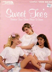 Sweet Tee's Fashion Tops from Plain T-Shirts Lacy V - Leaflet 1205 NOS - Picture 1 of 2