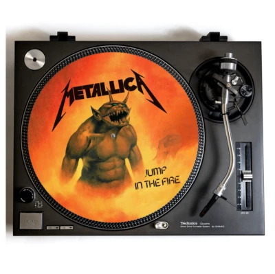 METALLICA Turntable Slipmat for Vinyl Records 12" DJ Slip Mat heavy metal vinyls