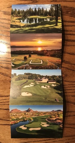 2023 USGA PGA U.S. Amateur Championships Golf Courses Picture Post Cards Cover