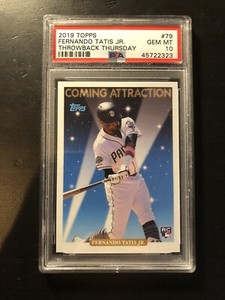 2019 Topps Throwback Thursday Fernando Tatis Jr RC #79 PSA 10 Rookie Padres