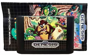 Taz Mania - SEGA Genesis Mega Drive Video Game Cart & Manual Only **FAST P&P** - Picture 1 of 3