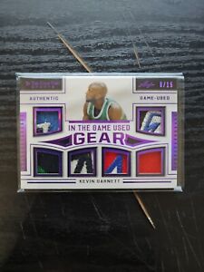 2020 Leaf In The Game Used Relic Kevin Garnett #6/15