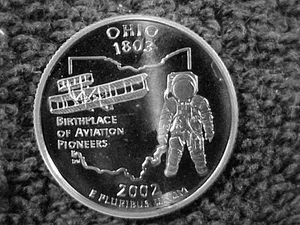 S Ohio 2002 State Quarter de juego de prueba - Imagen 1 de 2