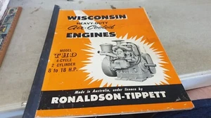 Wisconsin THD Engine 1966 folleto de ventas original y manual del operador - Imagen 1 de 6